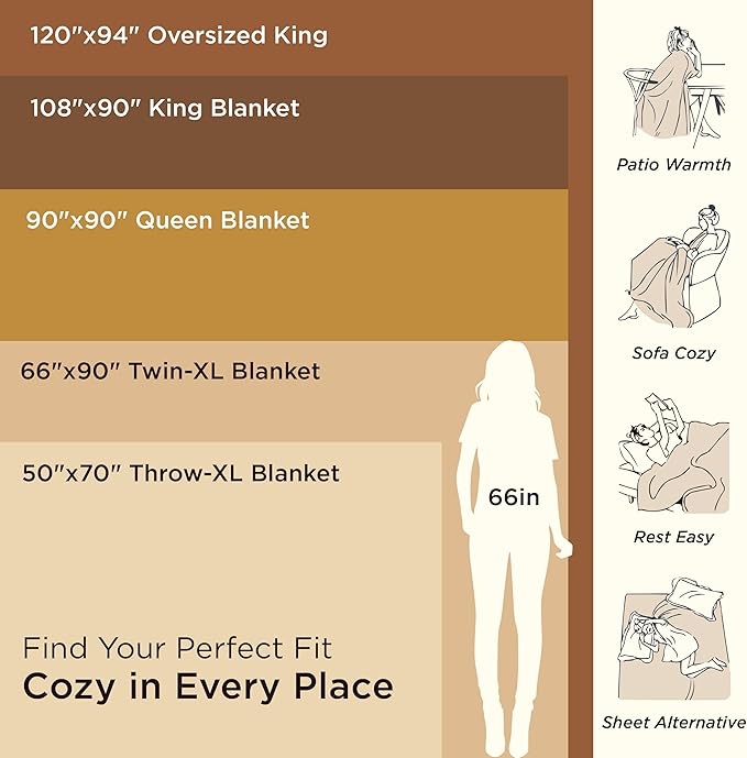 Bedsure 100% Cotton Blanket King Size for Bed - Breathable and Lightweight, Soft Cozy Textured Herringbone Woven Blanket for Summer Spring, Pink, 108x90 inches