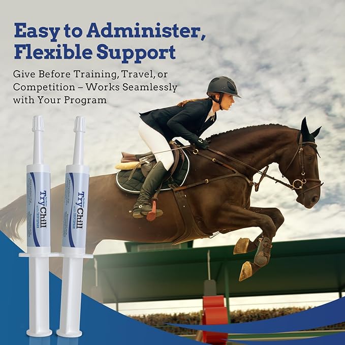 TryChill™ – L-Tryptophan-Based Support for Horses – Promotes a Composed Demeanor Without Sedation – Enhances Focus, Confidence & Performance – 100% Natural & Competition Safe