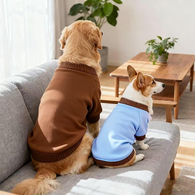 Custom Dog Hoodie, Personalized Sweatshirt with Photo Text Name Logo, Customized Hooded Sweater for Small Medium Large Dogs & Cats (Coffee, X-Large)