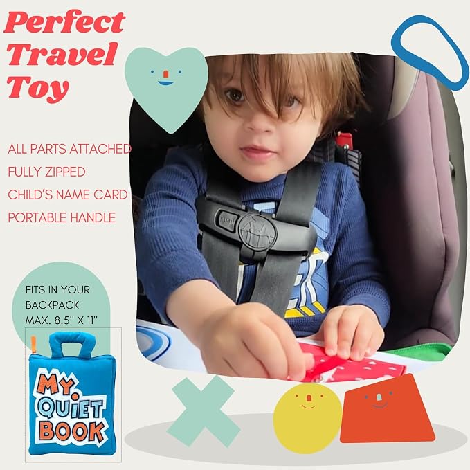 My Quiet Book for Toddlers (Pack of 2) - Travel Essentials for Toddlers 1-3