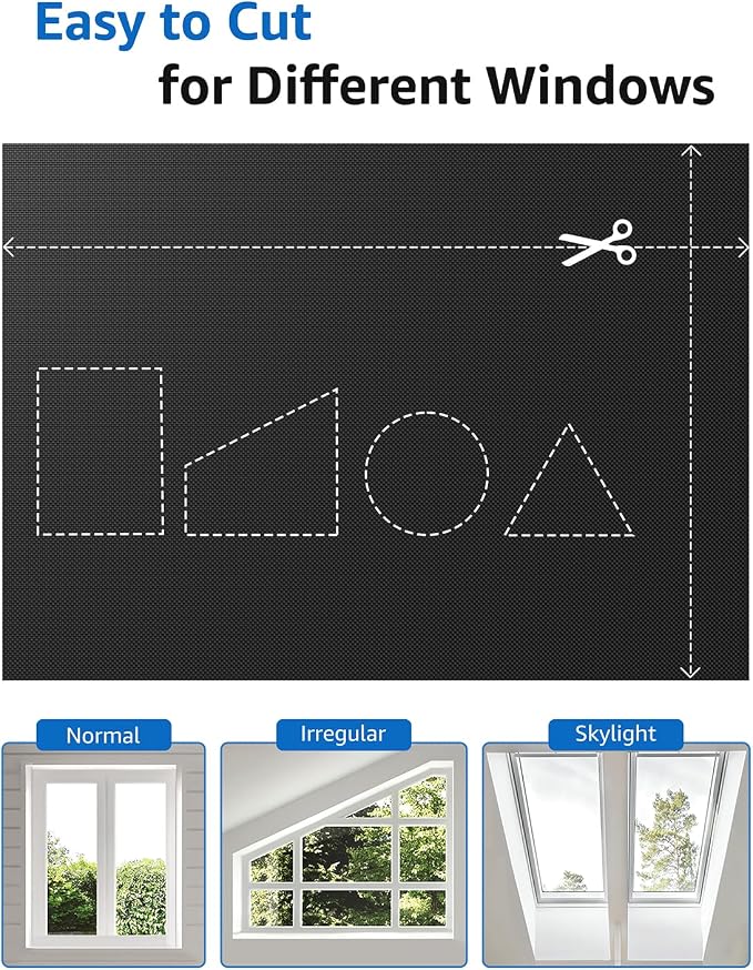 Sumobaby Blackout Curtains for Bedroom Portable 50"x48", No Drill Blackout