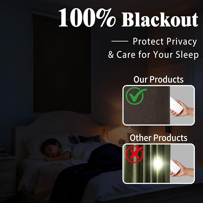 Self-Adhesive Total 100% Blackout Window Treatment