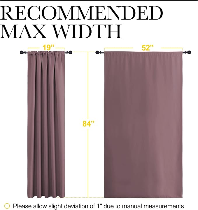 NICETOWN Room Darkening Curtains