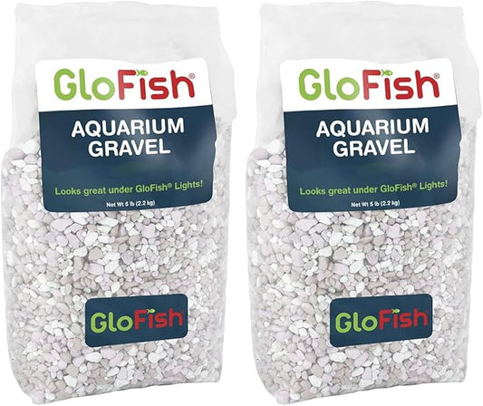 GloFish Aquarium Gravel, Pearlescent, Complements Tanks and Décor (AQ-78484), 5 Pounds (Pack of 2)