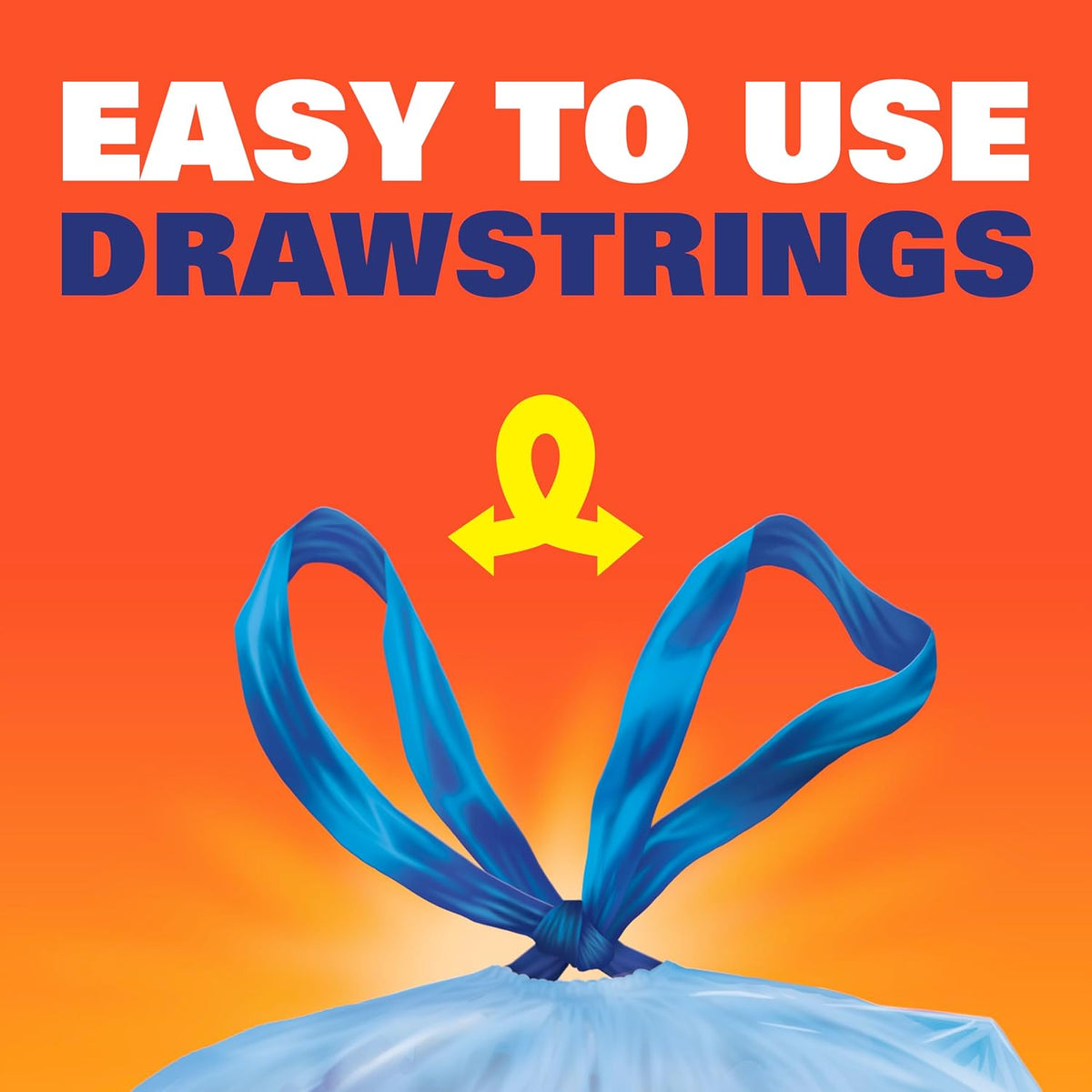 Hefty Blue Trash Bags, Blue, 13 Gallon, 60 Count
