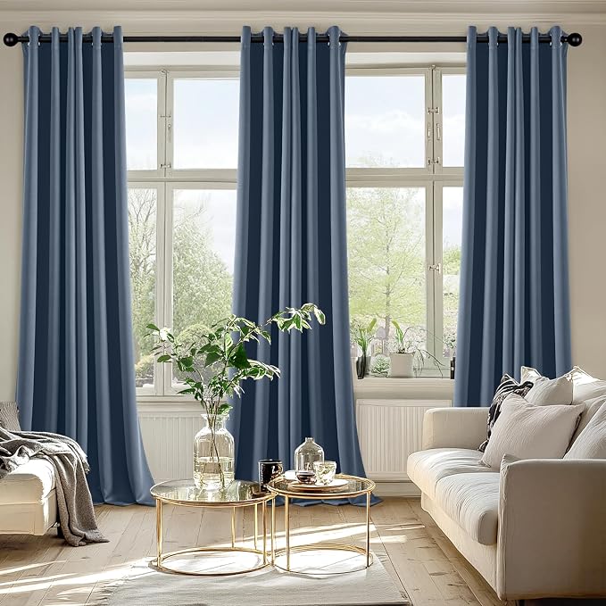 MIULEE Blackout Curtains for Bedroom Living Room 2 Panels, Thermal Insulated
