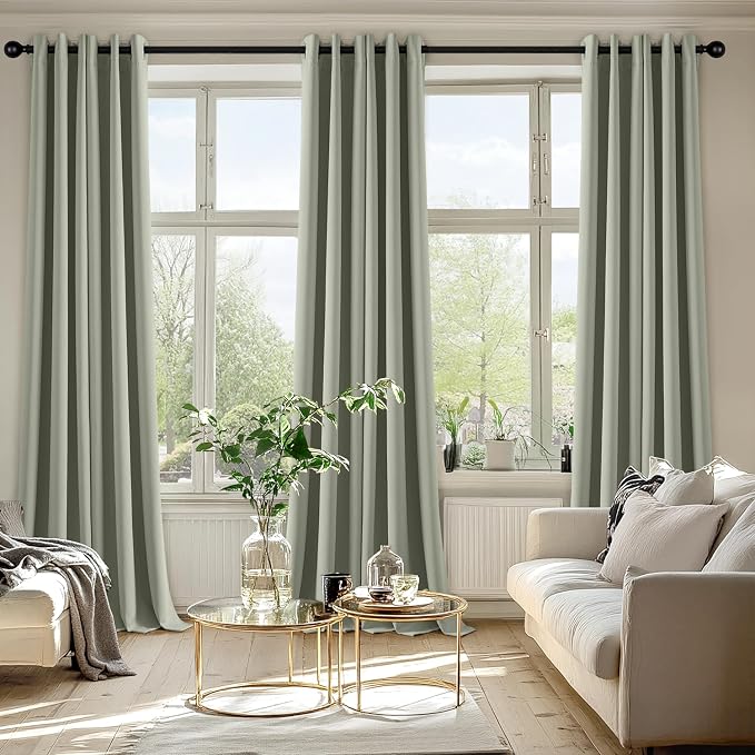 MIULEE Blackout Curtains for Bedroom Living Room 2 Panels, Thermal Insulated