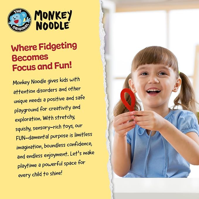 Impresa Monkey String Fidget Toys - 500-Piece, Multicolor Calming Sensory Play & Focus Aid - Arts & Crafts Sensory Kit & Silly String Noodles - Bulk Monkey Stix Fidget Pack for Kids & Adults