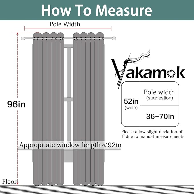 Yakamok 100% Blackout Curtains