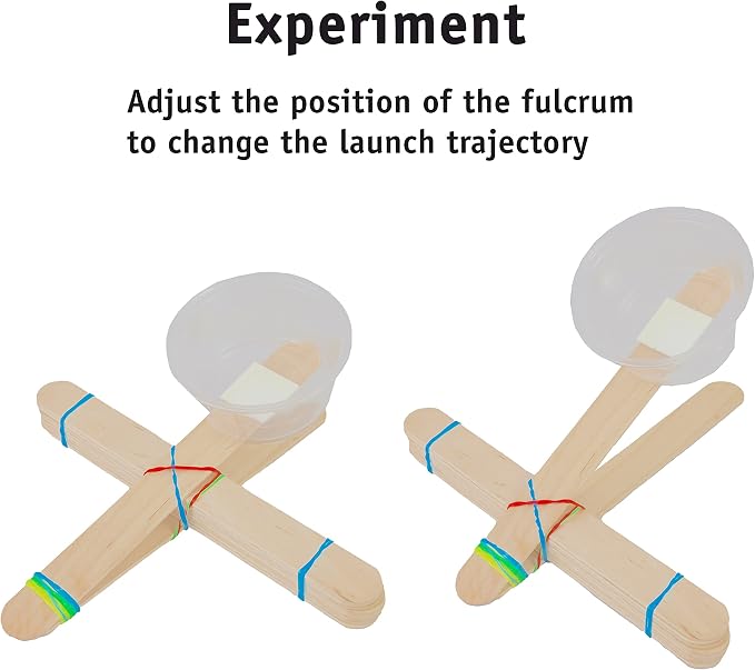 Catapult Kit, 30-Pack - Bulk STEM Project Kit for Classrooms, Ages 8+ | Builds 30 mini catapults with pre-counted supplies for a full class, hands-on physics of force and energy