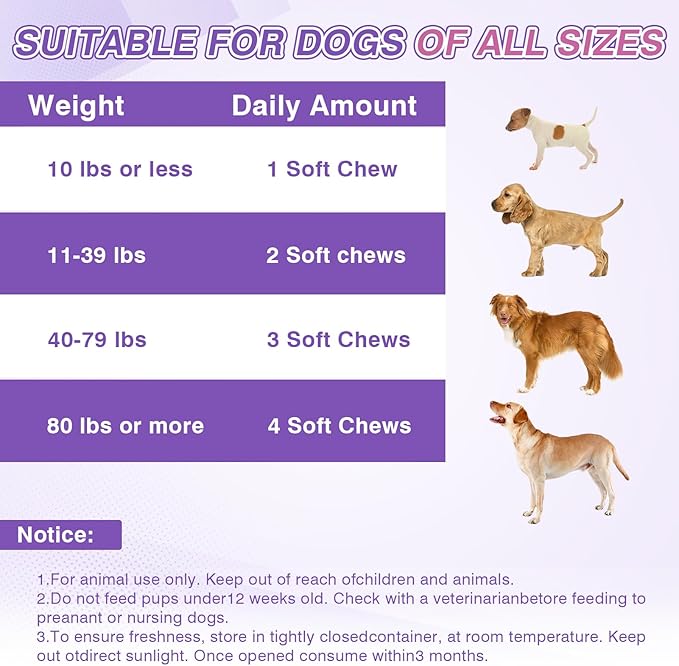 Dog Allergy Chews 200ct - Dog Allergy and Itching Skin Relief Anti Itch Aller Immune Bites for Dogs Licking Paws Treatment Relief Itchy Chew Probiotics Vitamins for Skin and Coat - Peanut Butter