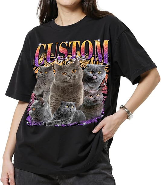 Custom Bootleg Rapper Graphic Tees Shirt – Retro 90s Vintage Style, Personalized Gift for Girlfriend, Birthday, Valentine