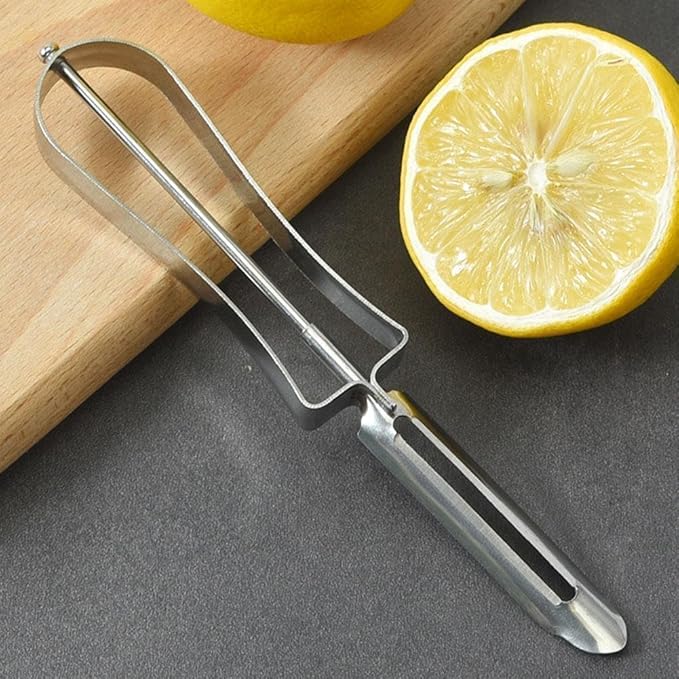 2Pcs Stainless Steel Rotary Peeler Multi-function Peeling Knife,potato Carrot Hand Peeler Food Fruit Vegetable Cutter Kitchen Tools,Home Kitchen Outdoor Peelers Kitchen Utensils and Gadgets