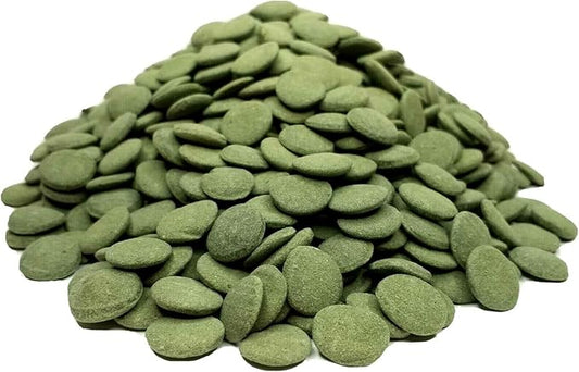 Aquatic Foods Inc. 12mm 1/2" Sinking Wafers of Algae & Spirulina Ideal for Plecos, Bottom Fish, Catfish, Shrimp, Snails, Crayfish, All Herbivorous & Omnivorous Tropical Fish...AFI Wafers..10-lbs