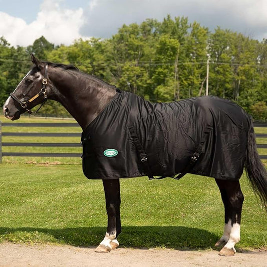 Country Pride Solid Color Cotton Poly Summer Stable Sheet (80, Black)