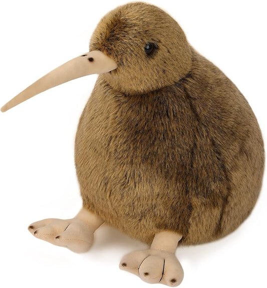 Kiwi Bird Plush Toy, Stuffed Animal Furry Kiwi Plushie Doll, Soft Fluffy Like Real Bird Hugging Toy - Present for Every Age & Occasion
