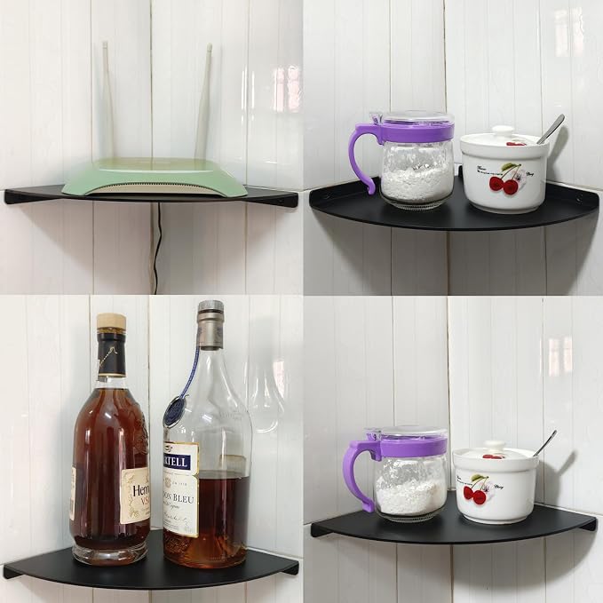 Corner Shelf, 3.0mm Aluminum Alloy Corner Shelf wall Mounted,