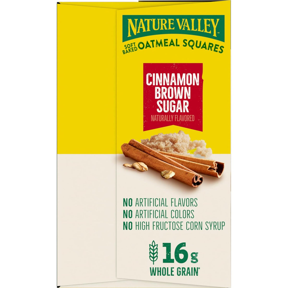 Nature Valley Soft Baked Oatmeal Squares, Cinnamon Brown Sugar, 12 Bars, 14.88 oz, Wholesome Snack