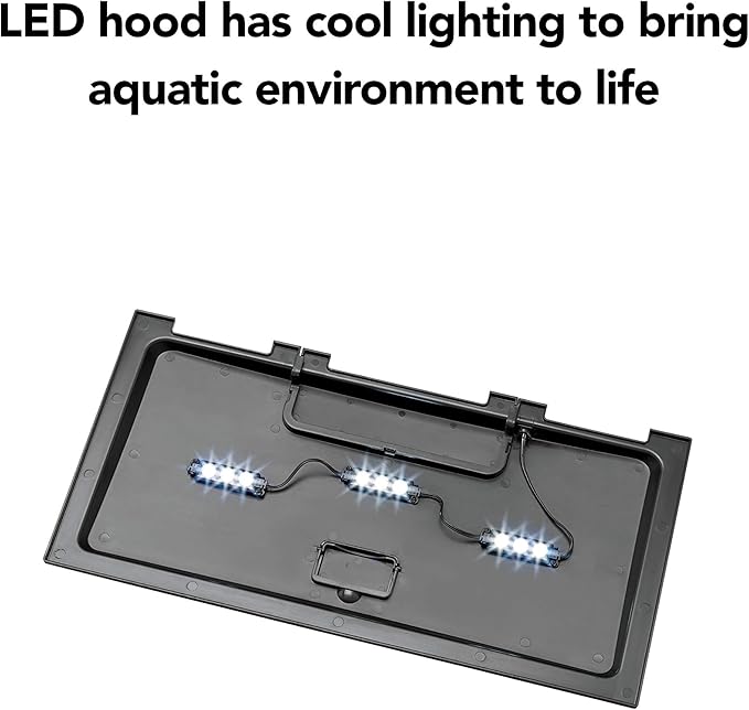 Aqueon Aquarium Fish Tank Starter Kit with LED Lighting 10 Gallon Fish Tank