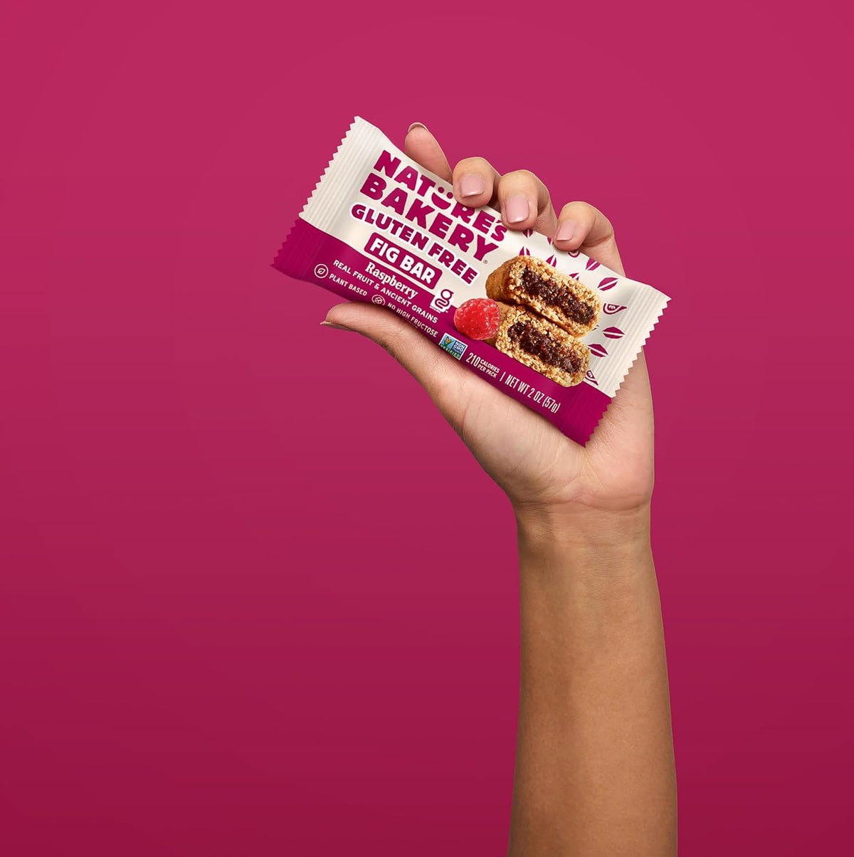 Nature's Bakery gluten-free, raspberry, fig bars, real fruit, vegan, non-gmo, snack bar, twin packs