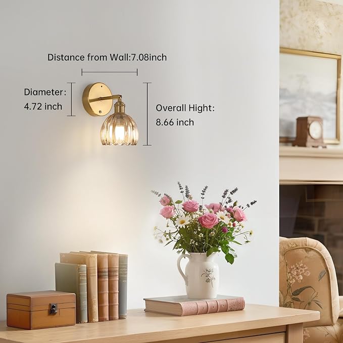 Shenmoyl Battery Operated Vintage Wall Sconces