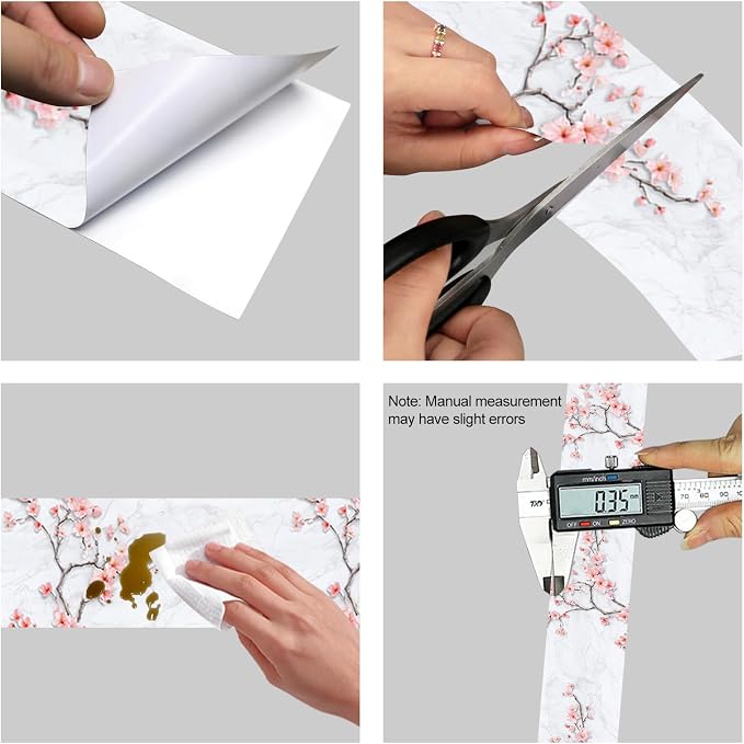 HOMETITUTE Wallpaper Border Peel and Stick Decorative Wall Trim Self Adhesive