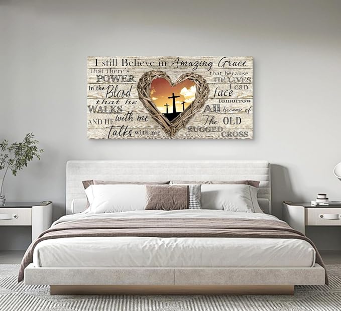 Cao Gen Decor Art A63598 Amazing Grace Wall Art Decor Canvas Print Picture