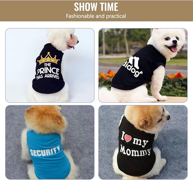 Custom Dog Shirt Pet T Shirts for Small Medium Large Dogs Customized Clothes with Image Logo Text Breathable Sleeveless Tank Top Personalized Outfits Puppy Apparel Gray, M