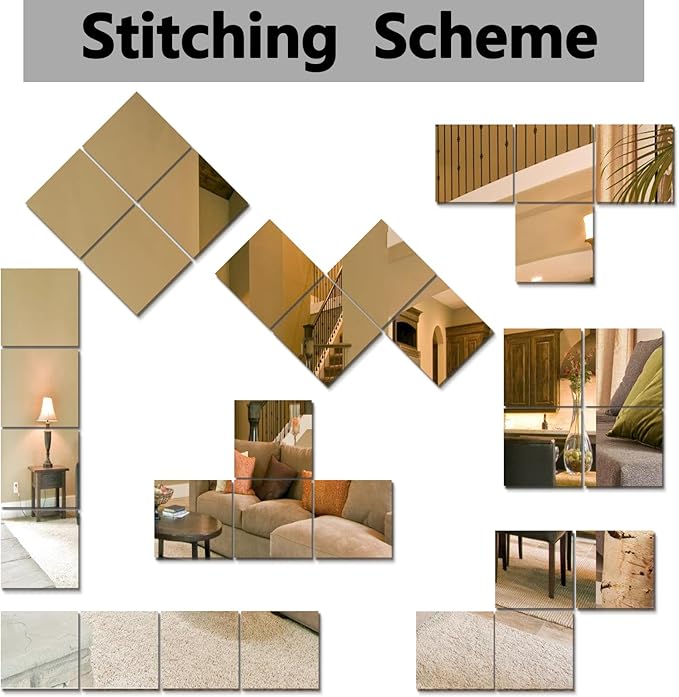 Shatterproof Full Length Mirror Tiles