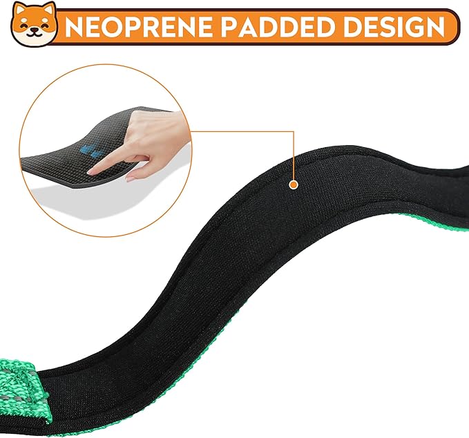 Reflective Dog Collar, Adjustable Soft Neoprene Padded Nylon Pet Collars with Buckle for Puppy and Small Dogs, Cats, Grass Green,XS