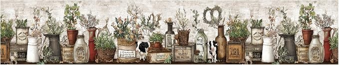 Farmhouse Peel and Stick Wallpaper Border