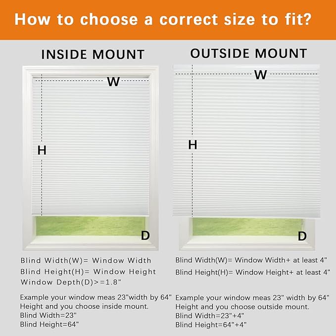 Persilux Light Filtering Cordless Cellular Shades 1.5" Cellular Blinds for Windows, Office, and Sliding Glass Doors, White, 95" W x 38" H