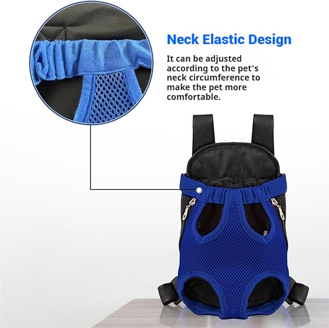 Portable Pet Carrier Backpack, Adjustable Pet Front Cat Dog Carrier Backpack Travel Bag for Small Medium Dogs Cats Puppies, Cat Backpack Carrier for Hiking Cycling (J, XL)