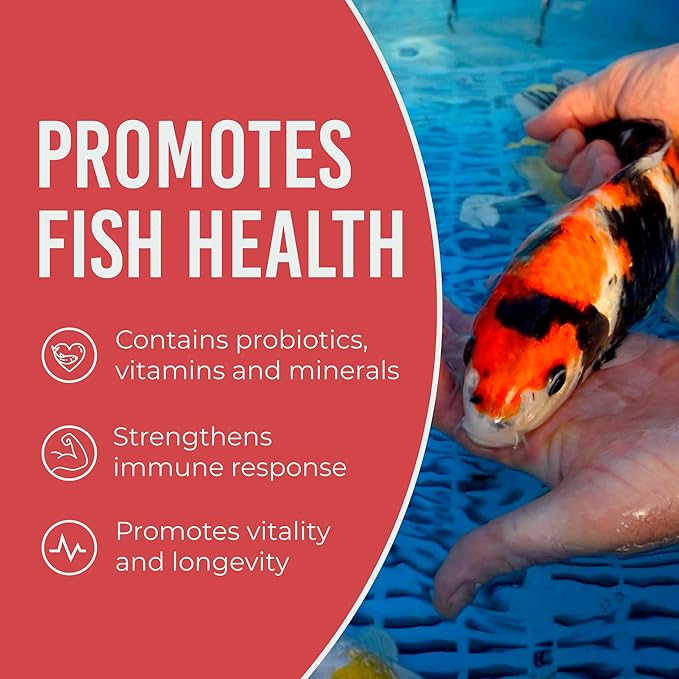 Blue Ridge Koi Fish Food 25lb - Cool Water Wheat 3/16", Fall and Winter Floating Pond Pellets, Ponds Fish Food