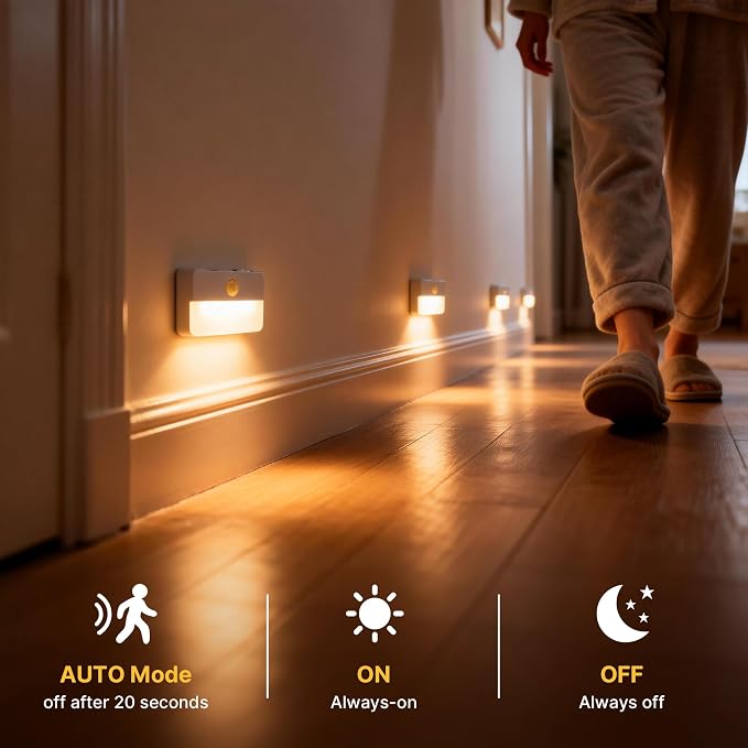 8 Pack Rechargeable Motion Sensor Stair Lights