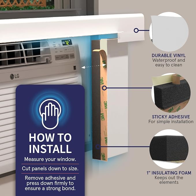 Breeze Stop Surround Insulation Side Panels White