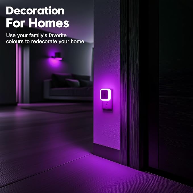 Sujeet Night Light, Night Lights Plug into Wall 4-Pack, Dusk to Dawn Night Lamp