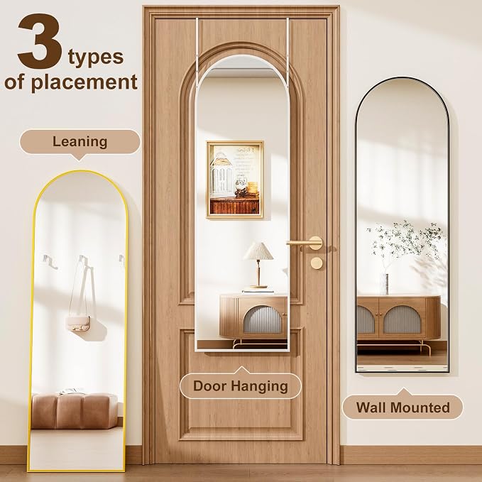 Rowjut Full Length Door Mirror, Wall Mounted Wall Mirrors, Cloakrooms, etc.