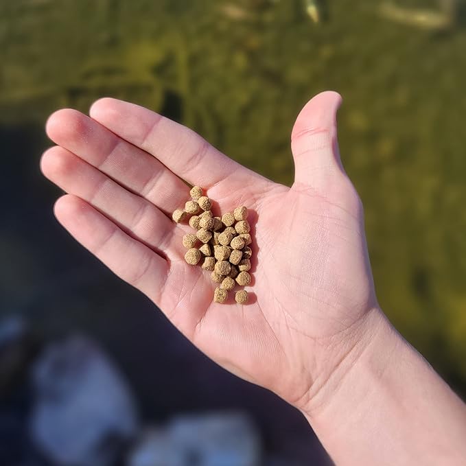 HALF OFF PONDS Grow Pro Koi Fish Food - 50 lb Floating Pellets, 5mm Size - Goldfish Food for Ponds - 40% Protein with Fish Meal & Probiotics - Designed for Rapid Growth & High Digestibility