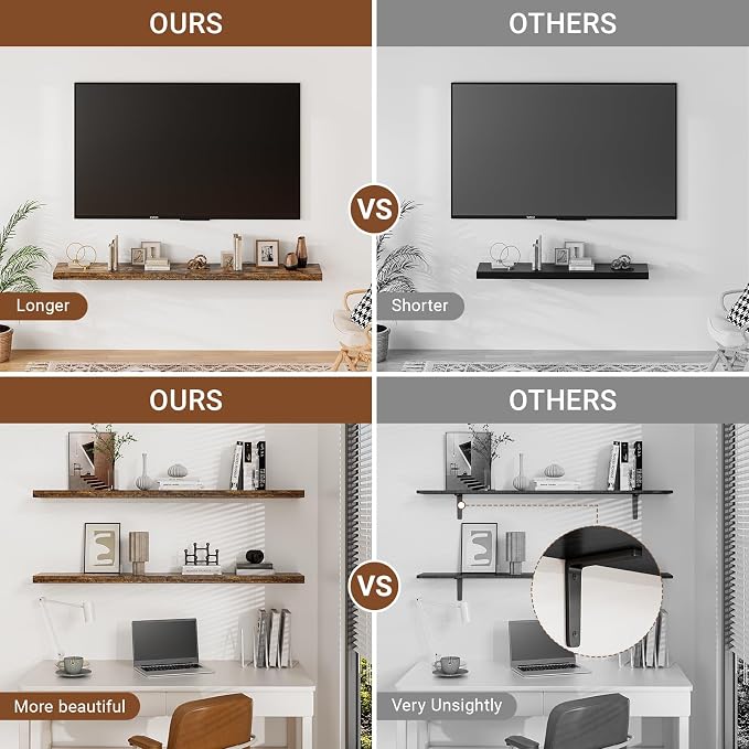 Heimlove 40 Inches Floating Shelves