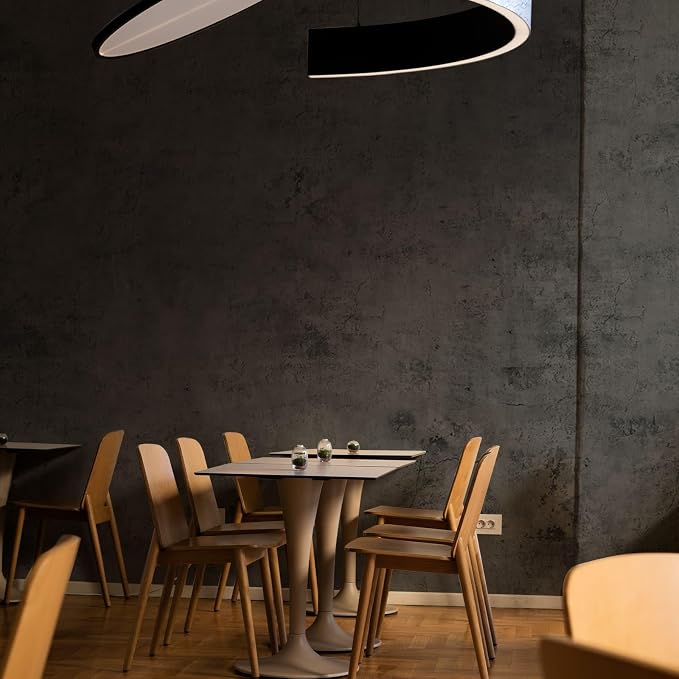 Dark Gray Concrete Wallpaper 15.7in x 80in, Wall Paper Peel and Stick