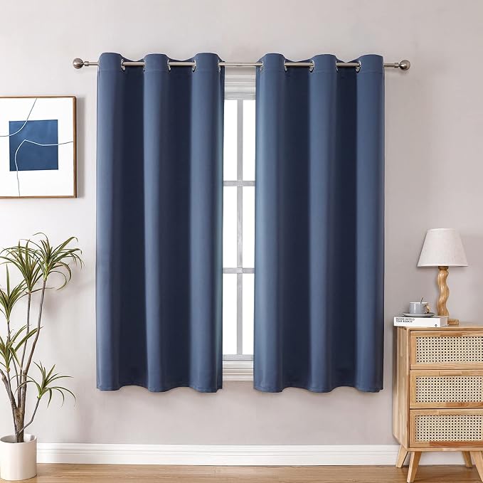 ChrisDowa Small Window Curtains 50 inches Long