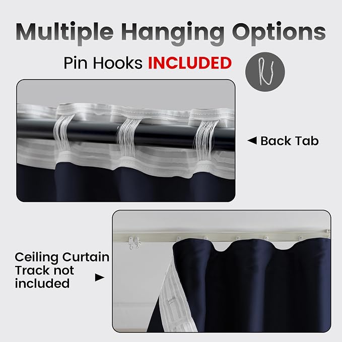 Extra Wide Room Divider Curtains, Living Room Ceiling Track Curtain