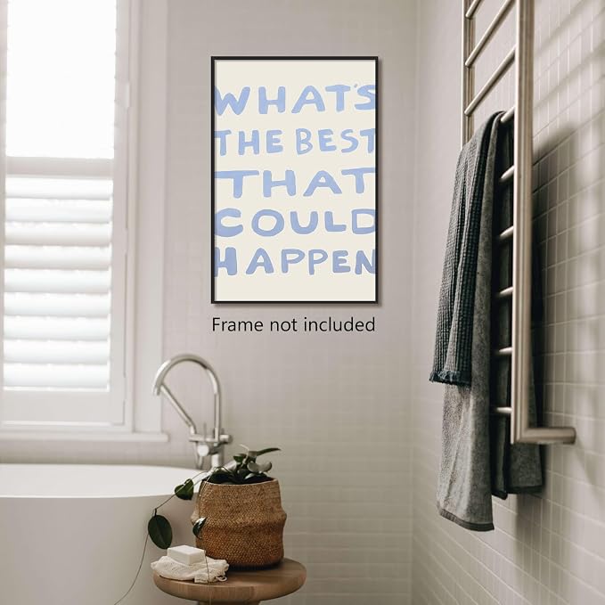 Yaasilinage Daily Reminder Positive Canvas Wall Art, Positive Affirmations Wall