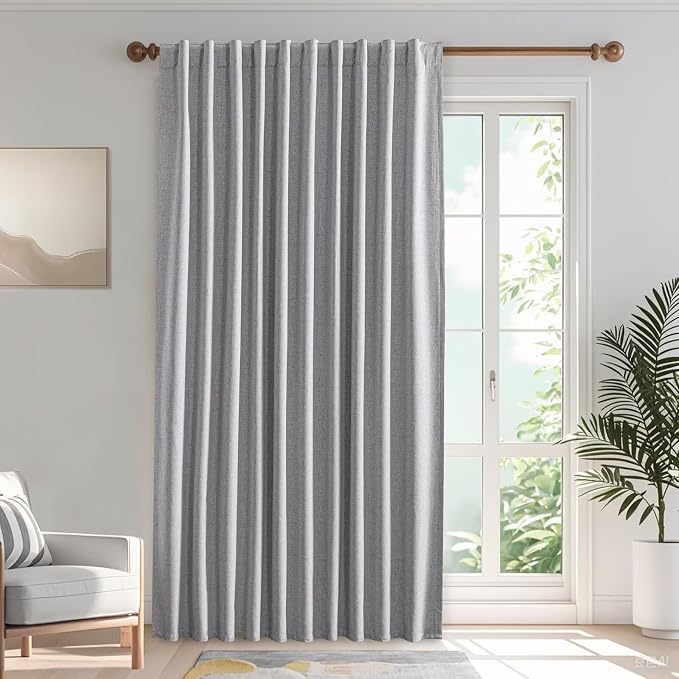 Blackout Curtains Customsize for Bedroom, 100% Black Out Curtains 1 Panel