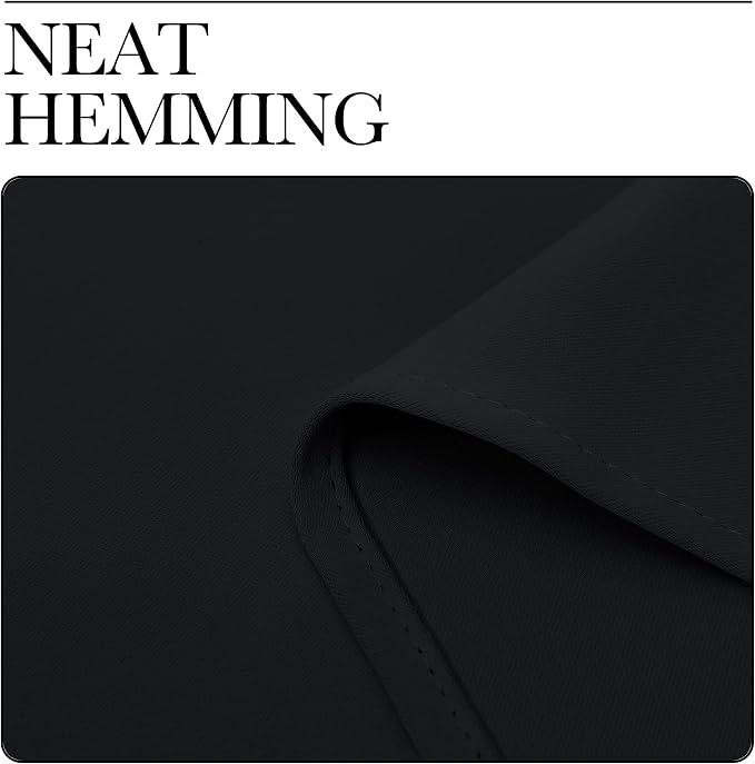 NICETOWN Black Out Short Curtain Panels