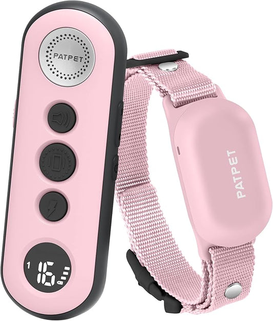 PATPET Shock Collar for Dogs - 4000FT Dog Training Collar with Remote, IPX7 Waterproof 4 Modes(Beep/Vibration/Shock/Safe) Dog Shock Collar, Rechargeable E-Collar for Small Medium Large Dogs (5-120Lbs)