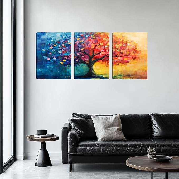 Kuiluuye 3 Pieces Sun Sbstract Wall Decor Motivational Office Wall Decor