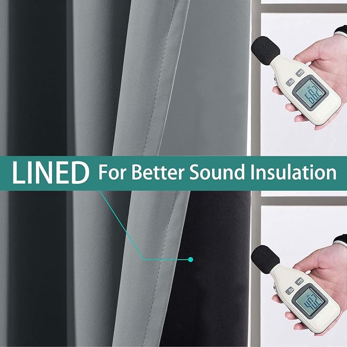 Yakamok Thermal Insulated 100% Blackout Curtains