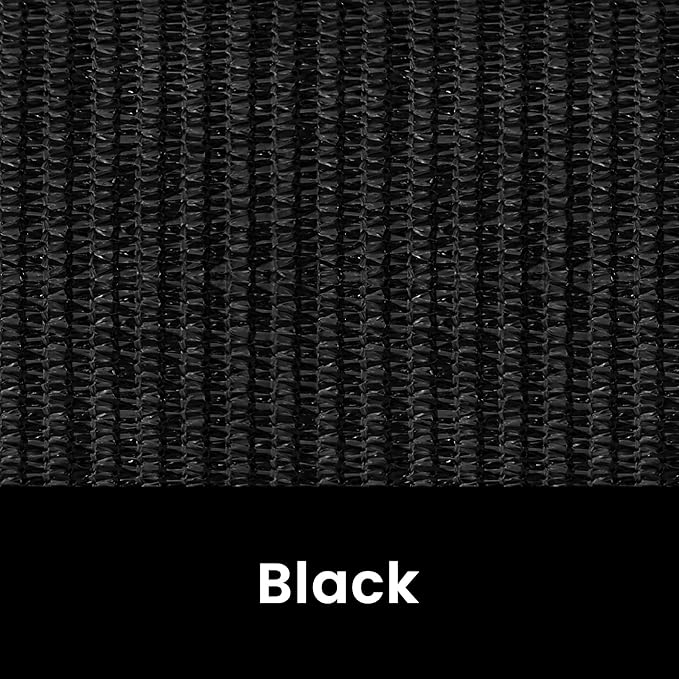 6'W x 8'H Black Patio Shades Roll up Outdoor Roller Shade Crank Wand Blind